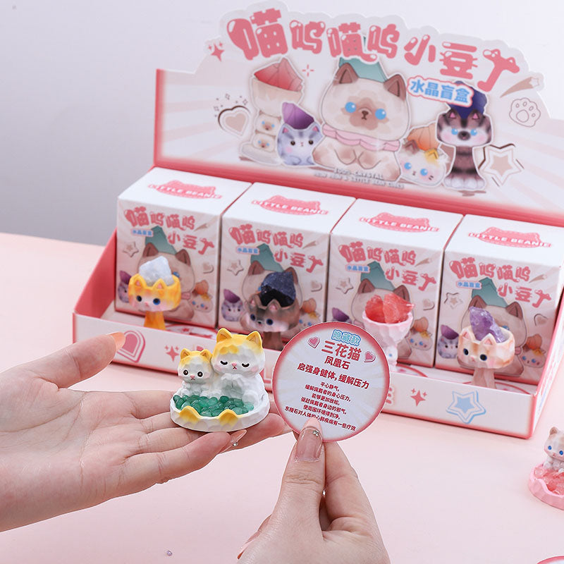 Meow Meow Little Bean Crystal Series Figures