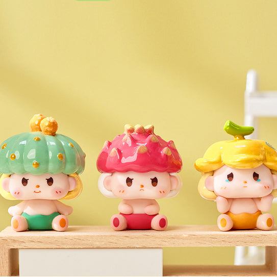 Baby Bean Eating Fruits Series Mini Figures