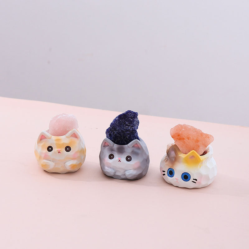 Meow Meow Little Bean Crystal Series Figures