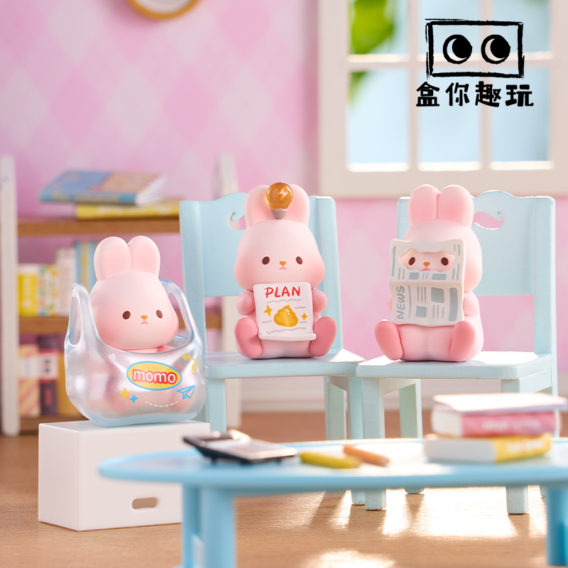 MOMO BUNNY Enjoy Life Mini Beans Series Figures