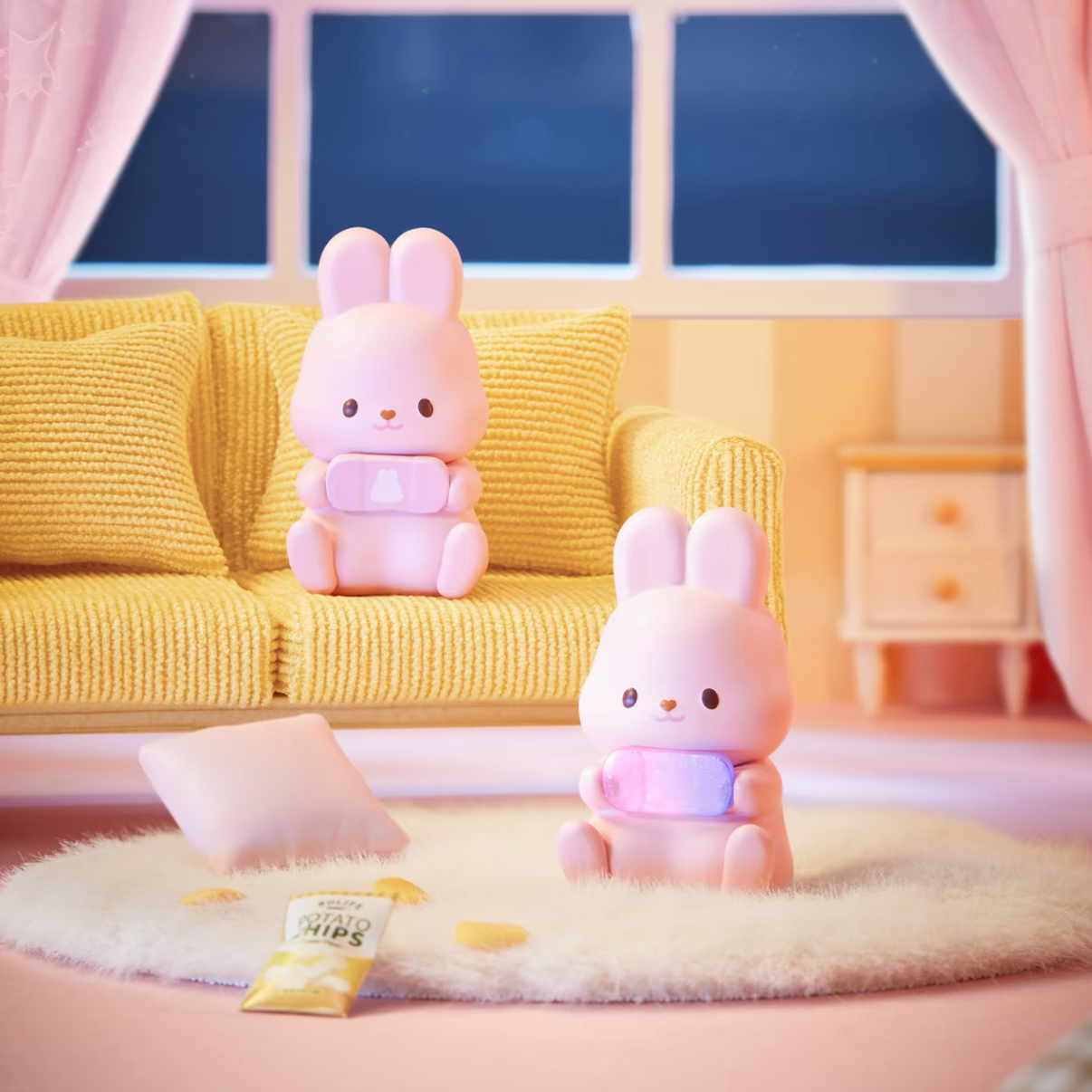 MOMO BUNNY 24h Life Diary Series Mini Bean Figures