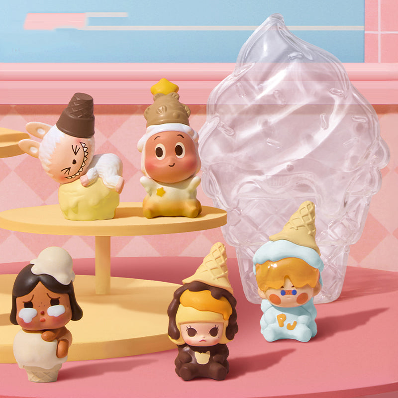 POP BEAN Melt Ice Cream Series Figures Set