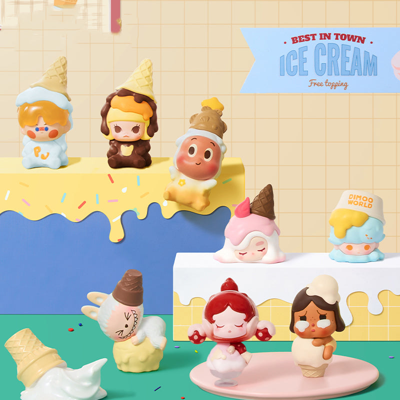 POP BEAN Melt Ice Cream Series Figures Set