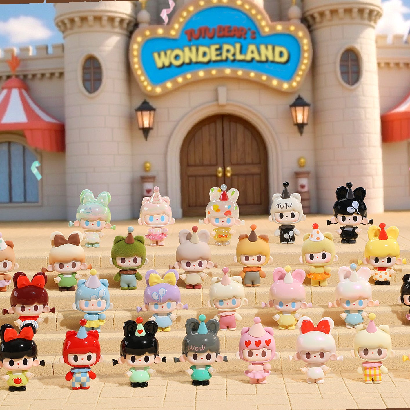 TUTUBEAR's Wonderland Series Mini Beans Figures
