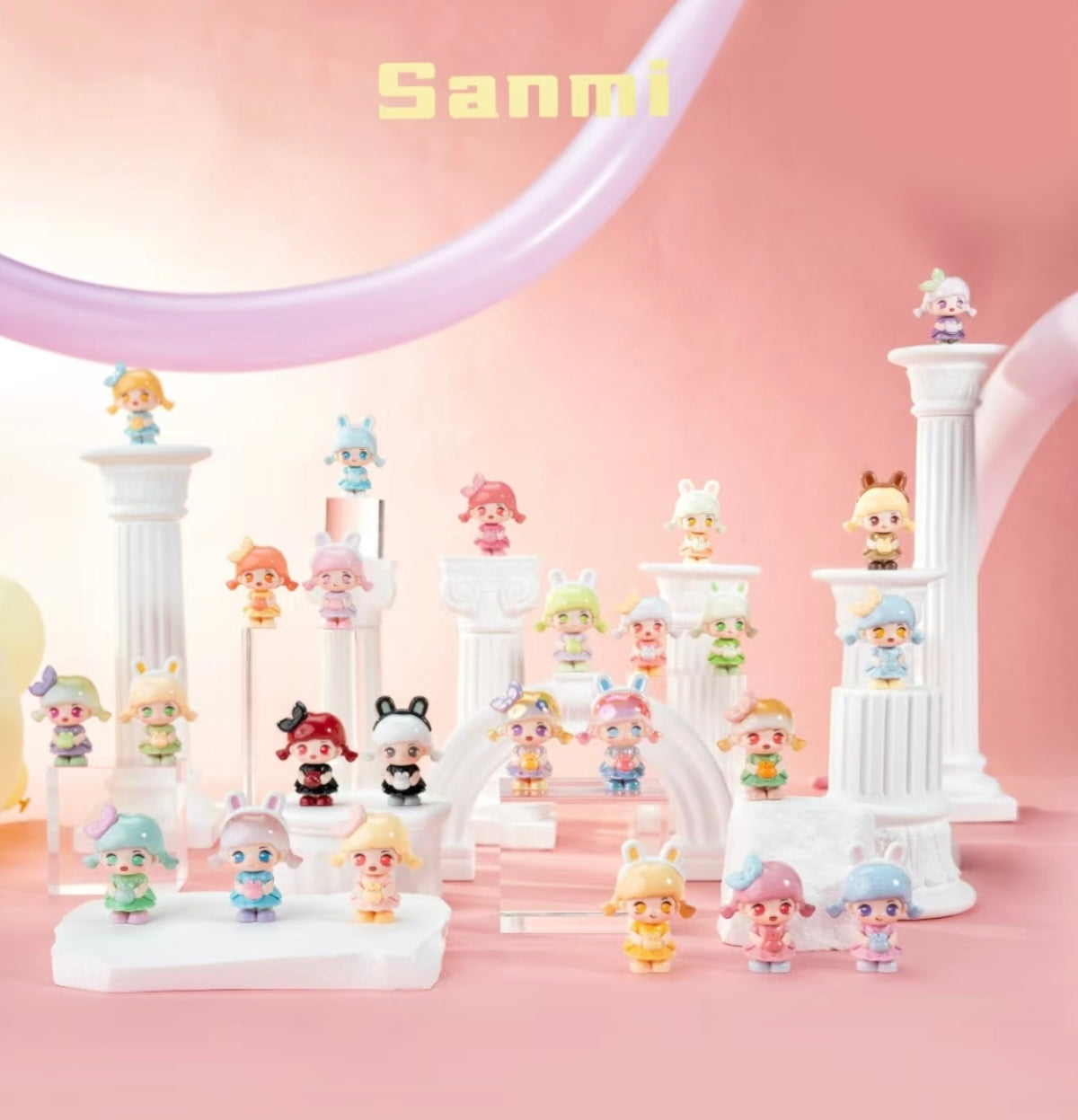 Sanmi Dreams Come True Series Mini Beans Figures