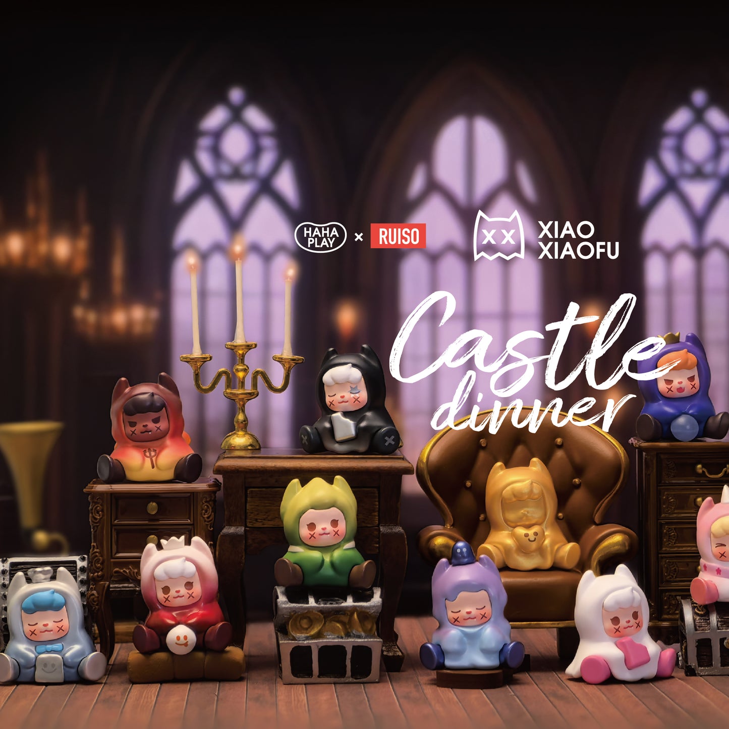 XXFU Xiaoxiaofu Castle Dinner Mini Beans Series Figures