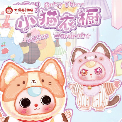 Baby Three Cat Wardrobe Series Plush Dolls