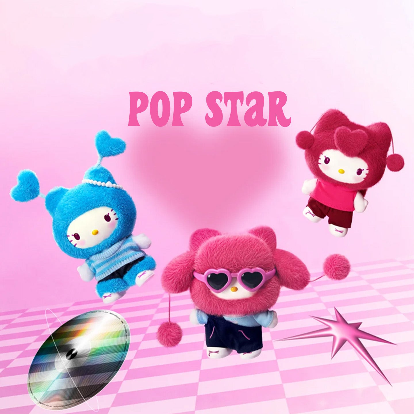 Hello-Kitty Pop Star Series Plush Dolls