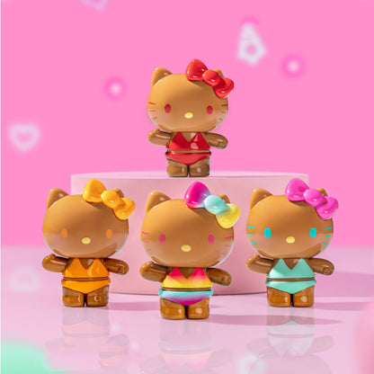 Hello-Kitty Summer Rainbow Candy Series Mini Beans Figures