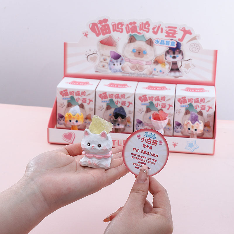 Meow Meow Little Bean Crystal Series Figures