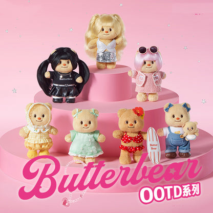 Butter Bear OOTD Dress-up Series Plush Dolls