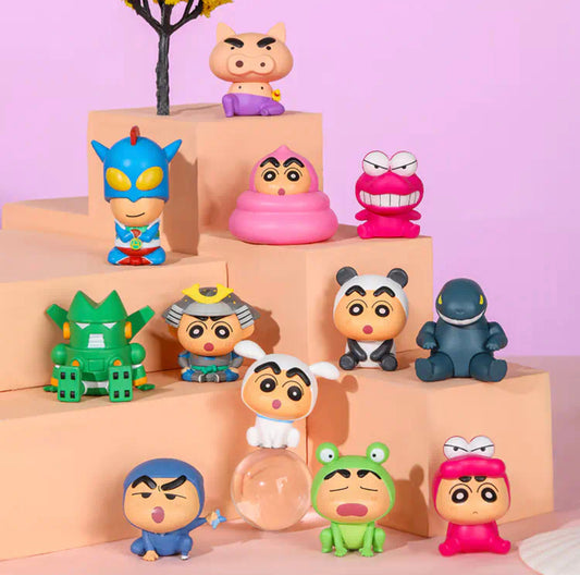 Crayon Shin-chan Mini Beans Sit Series PVC Figures