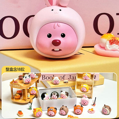 Zanmang Loopy Collection Mini Beans Animal Hat Series PVC Figures