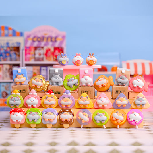 【BOGO】Rich Hamster Wants To Stick With You Mini Beans Series PVC Figures