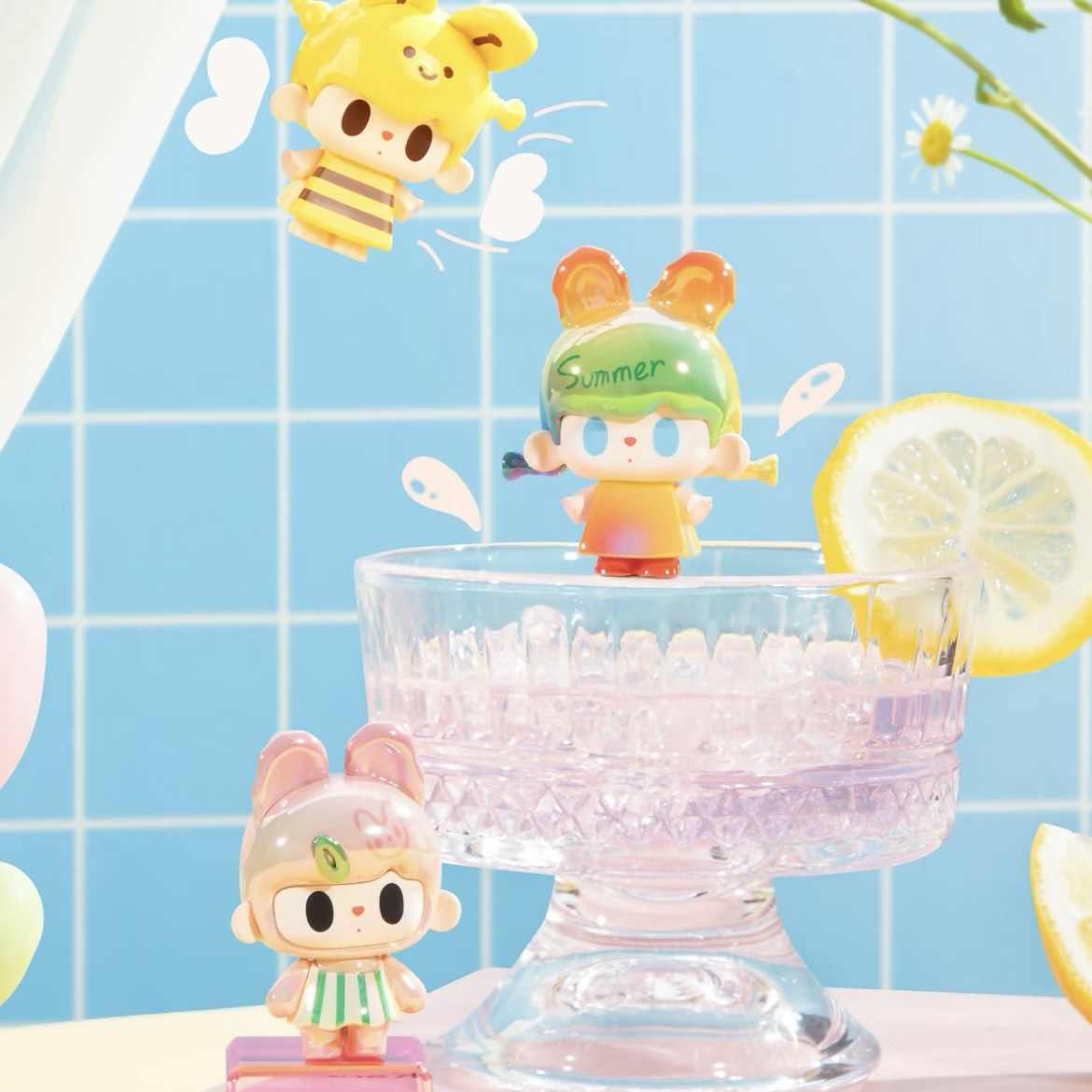 TUTU BEAR Matisse's Summer Series Mini Beans Figures