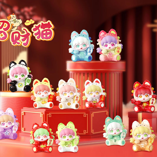 MIKE Lucky Cat Mini Beans Series Figures