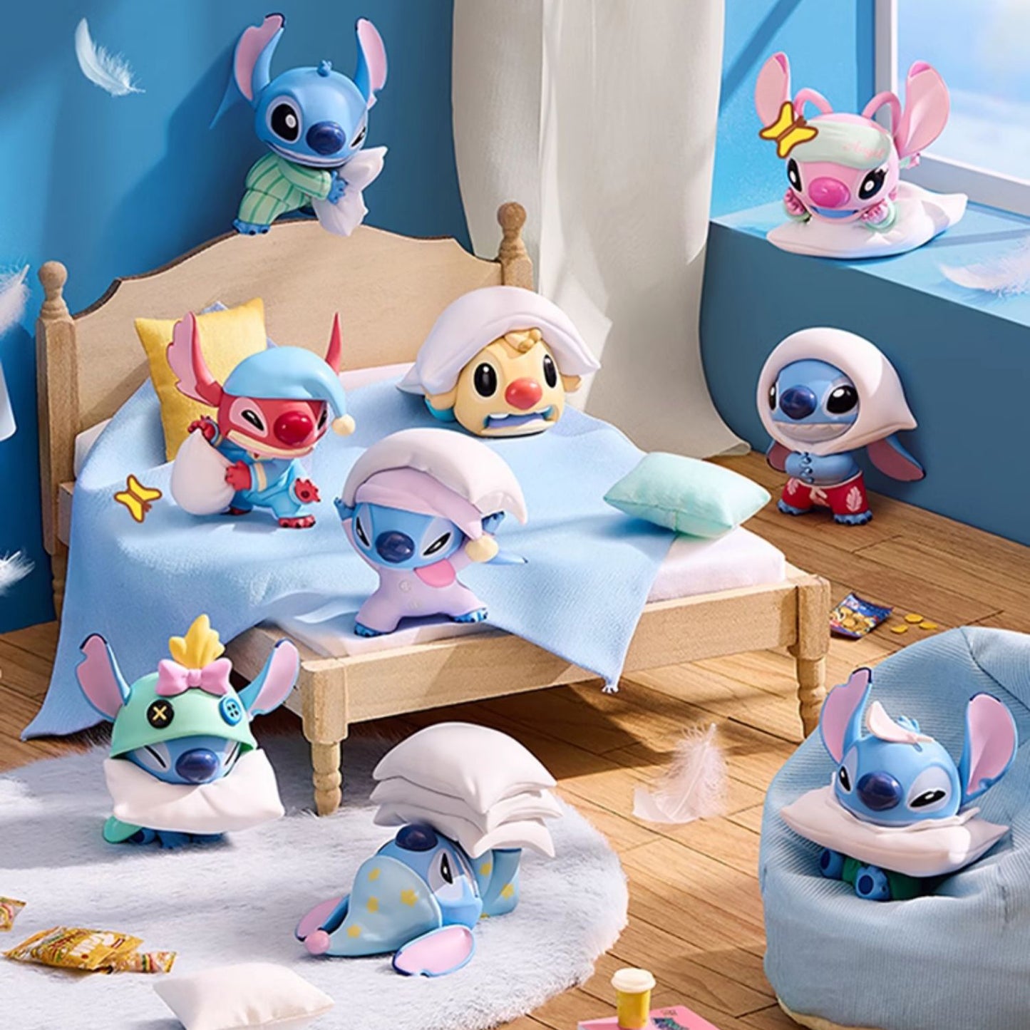 Stitch Pillow Fight Series PVC Figures