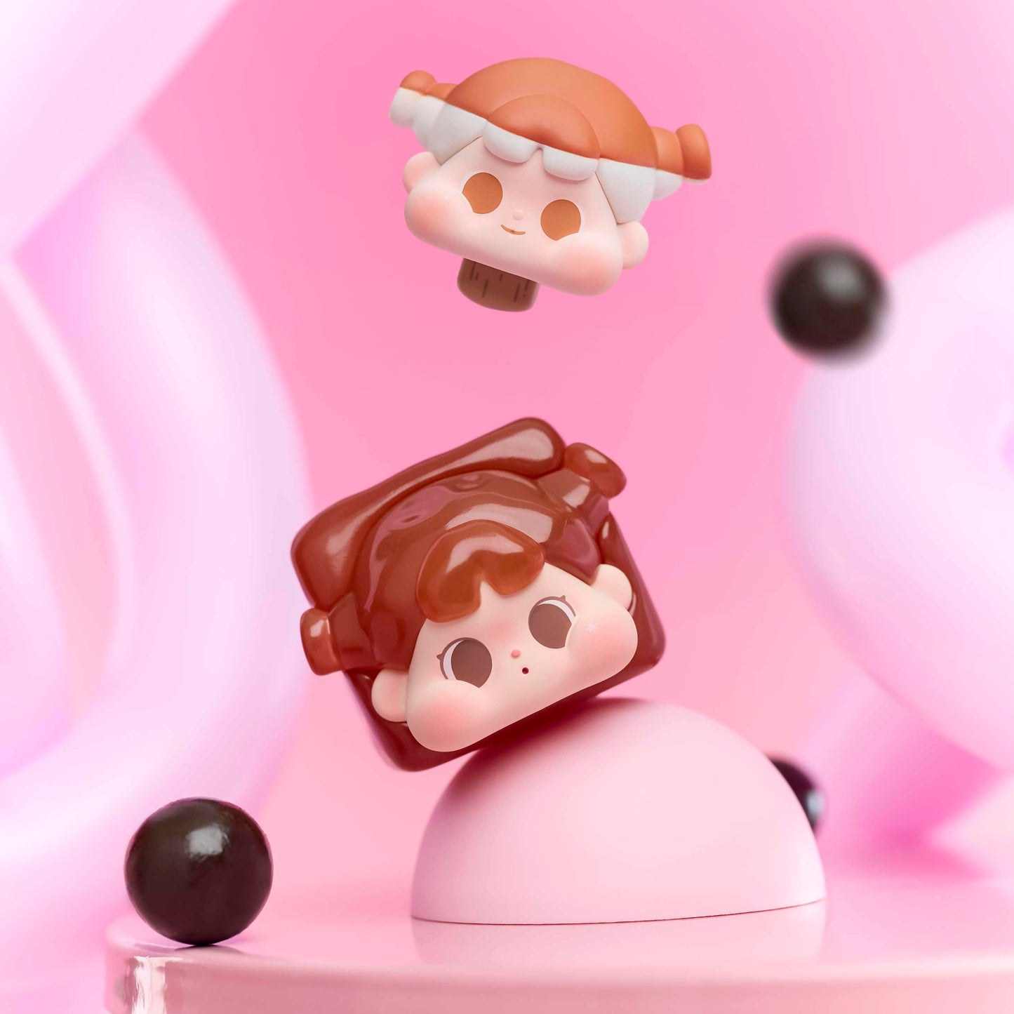 QOQO MINI FACE Chocolate Season Series Figures