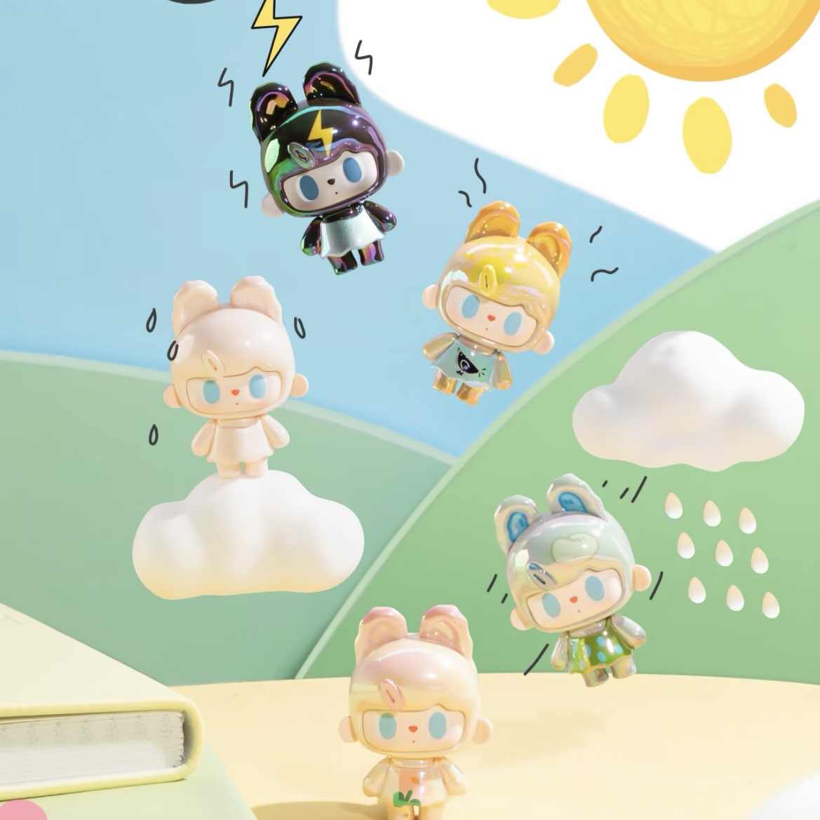 TUTU BEAR Matisse's Summer Series Mini Beans Figures