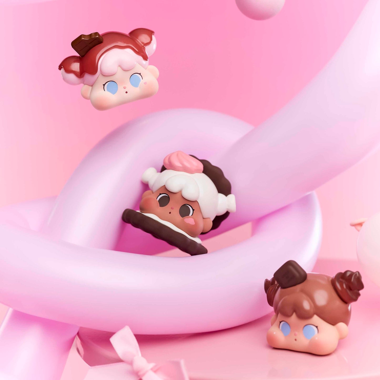 QOQO MINI FACE Chocolate Season Series Figures