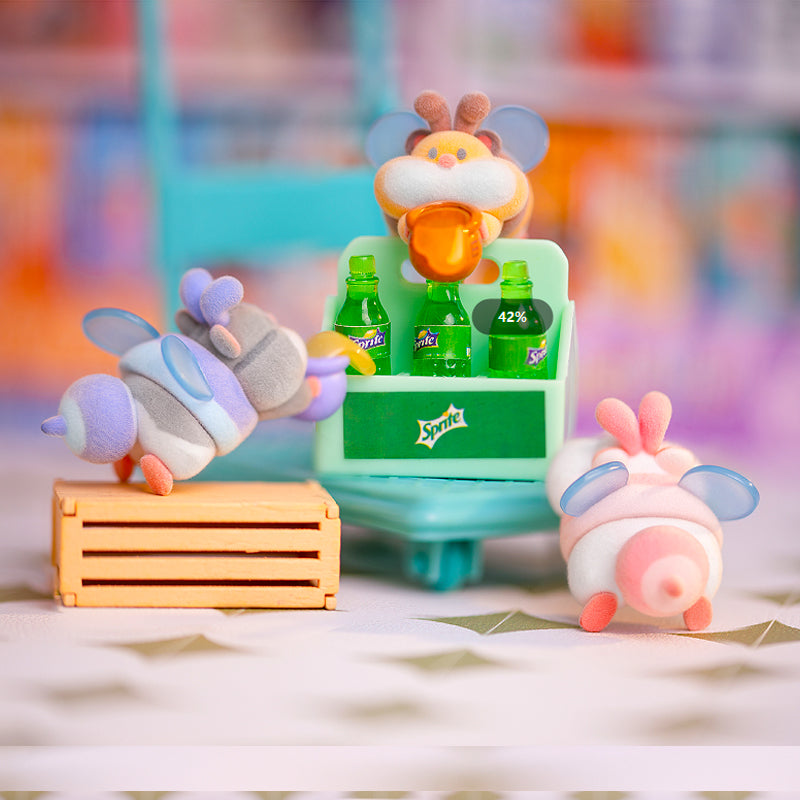 【BOGO】Rich Hamster Wants To Stick With You Mini Beans Series PVC Figures