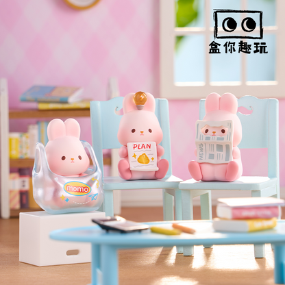 MOMO BUNNY Enjoy Life Mini Beans Series Figures