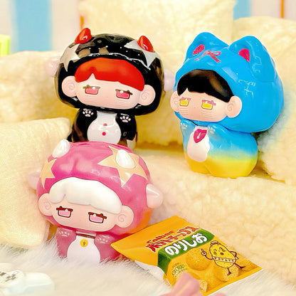 MIKKA Pajama Party Series Mini Beans Figures