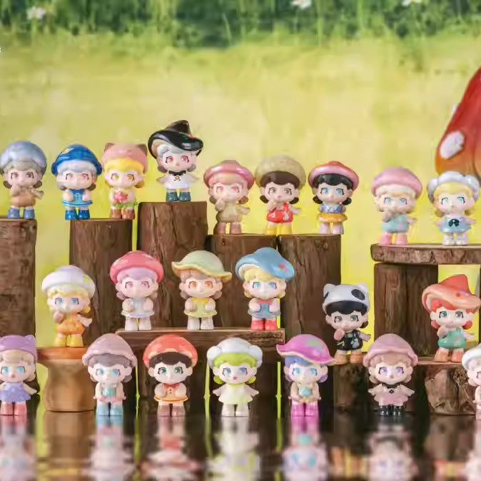 LILULU Mushroom Sweetheart Series Mini Beans Figures