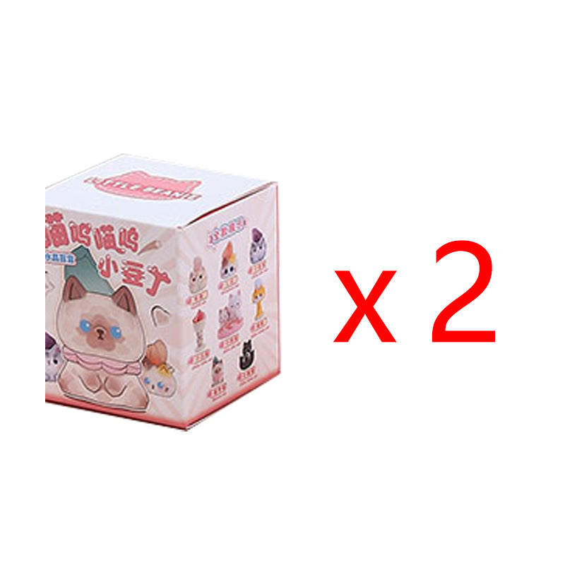 Meow Meow Little Bean Crystal Series Figures