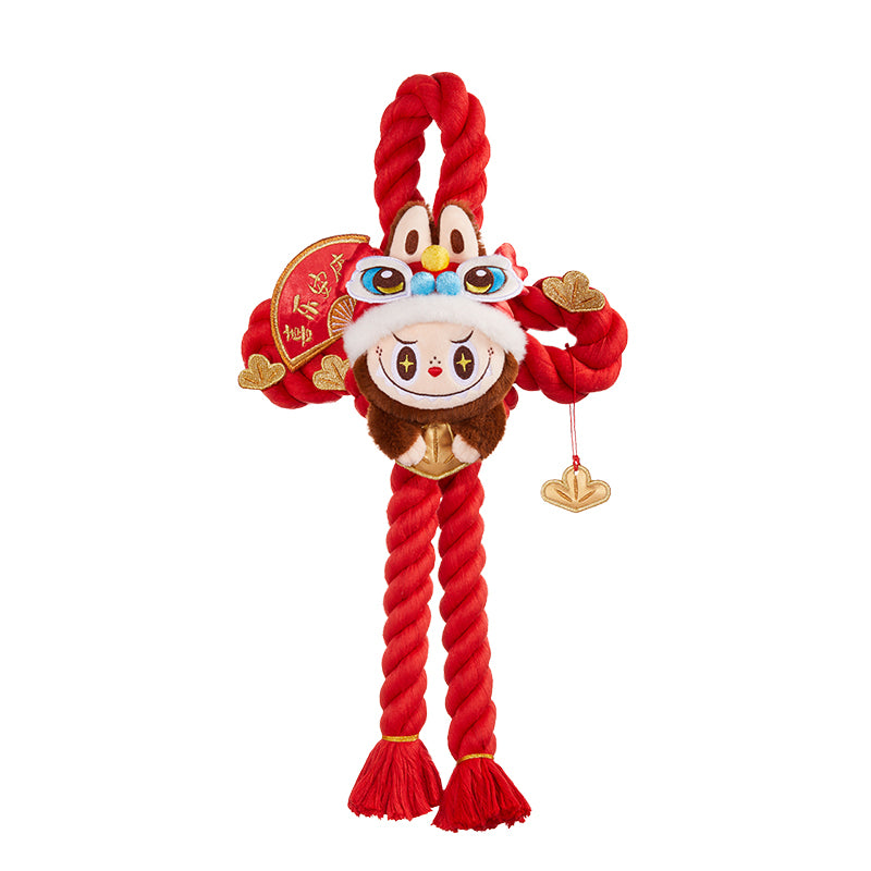 Wealthy Snake's New Year Celebration Series LABUBU Plush Door Decoration Doll