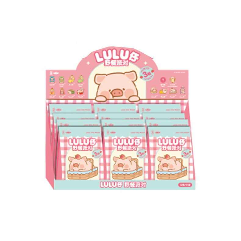LuLu the Piggy Picnic Party Series Mini Beans Figures