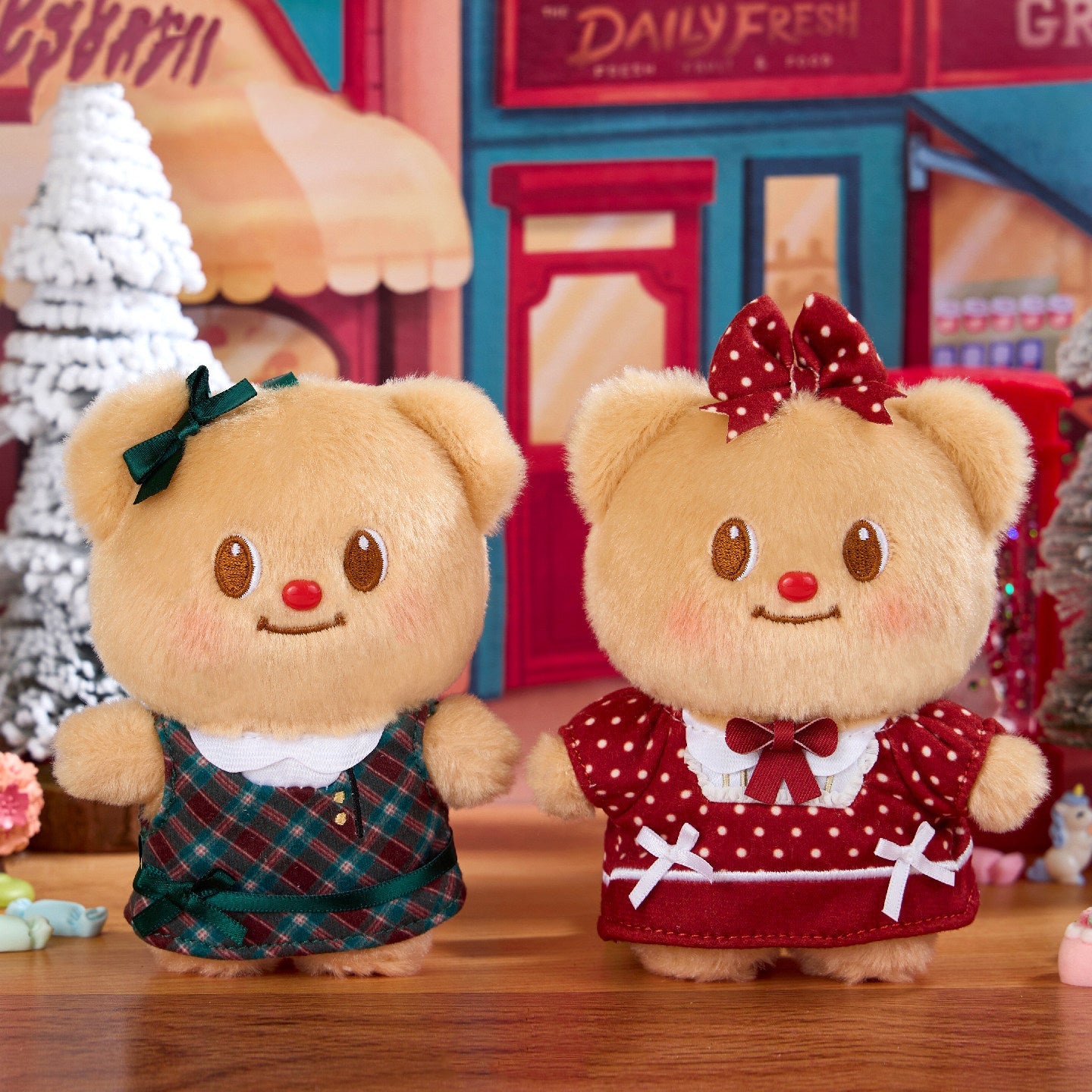 Butterbear Retro Series Dress-Up Plush Dolls