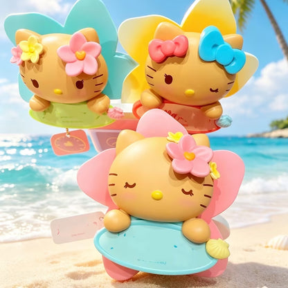 He-llo KT Beach Trip Lying Series  Mini Bean Figures