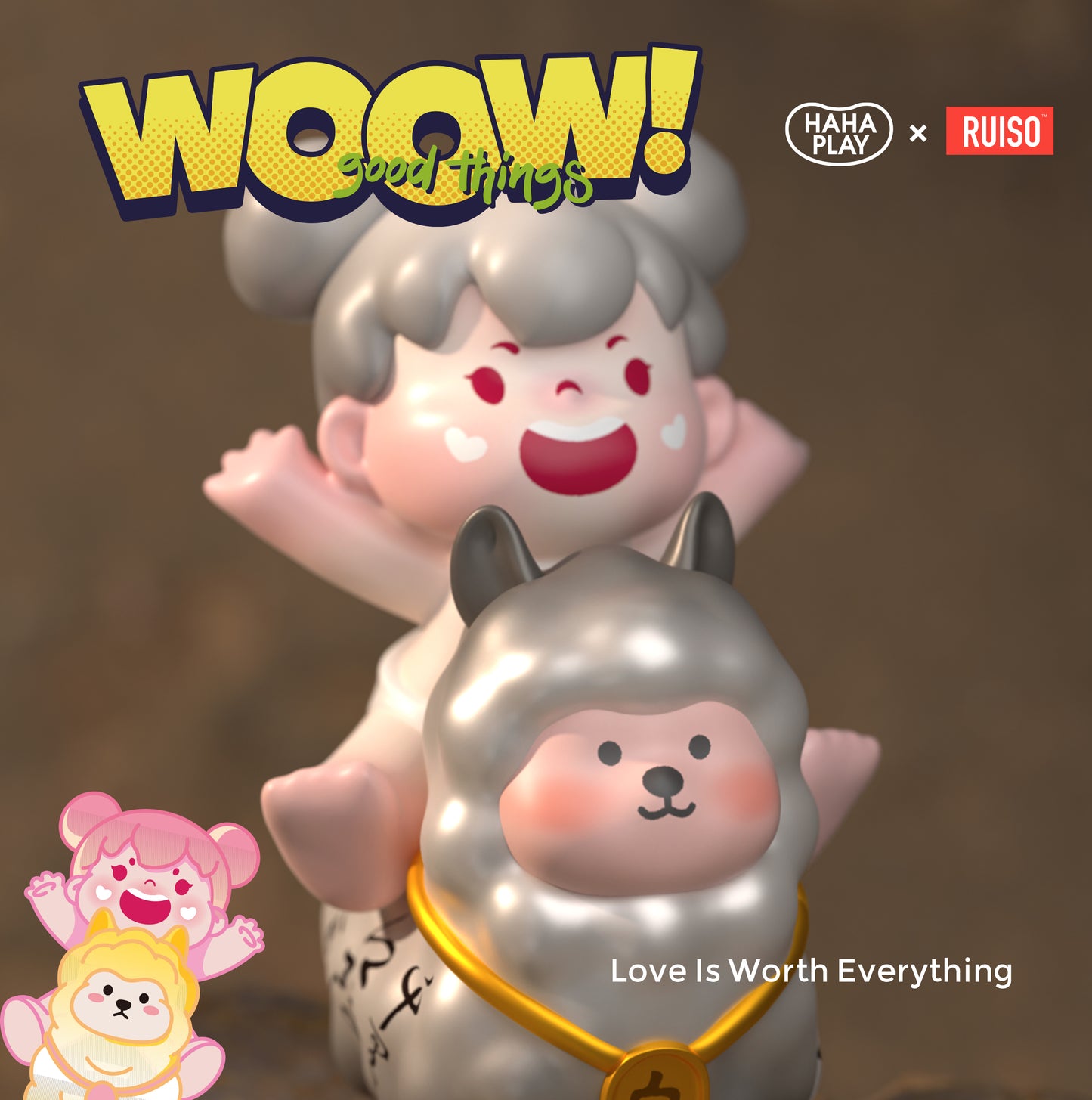 【BOGO】WOOW Have Fun Together Mini Beans Series PVC Figures