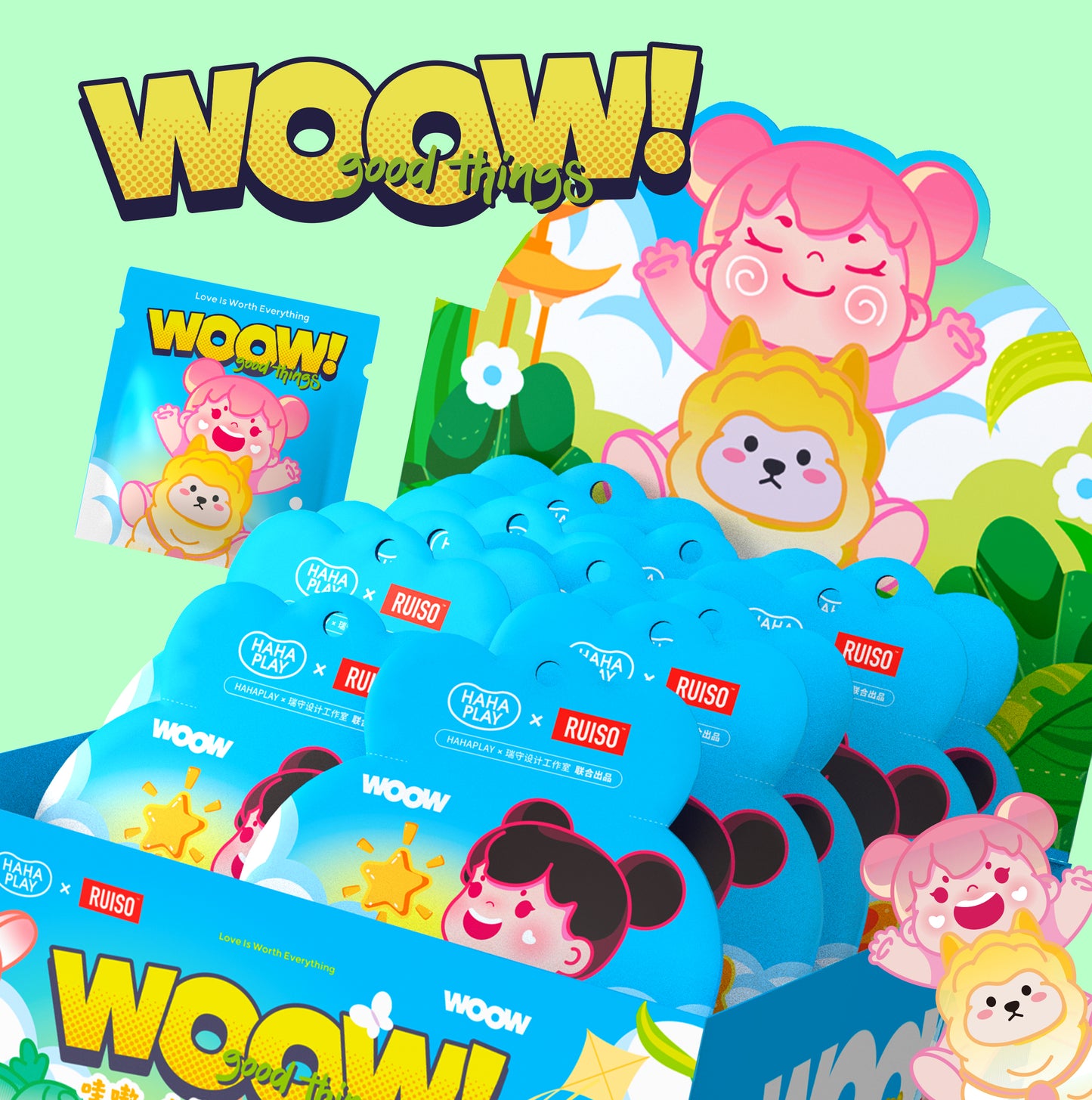 【BOGO】WOOW Have Fun Together Mini Beans Series PVC Figures