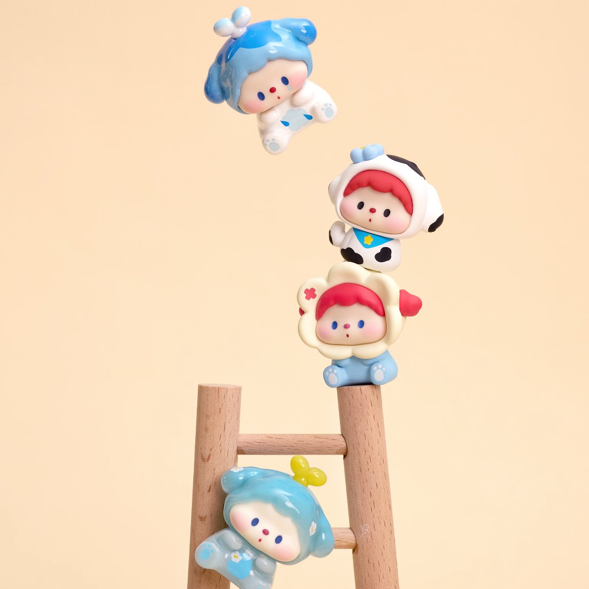 Wonder Seed Shop Cute Granules Series Mini Bean Figures