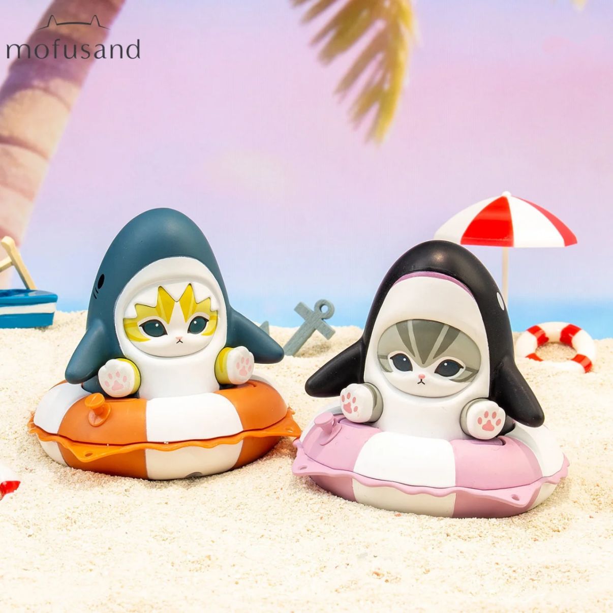 Mofusand Swimming Ring Series Figures