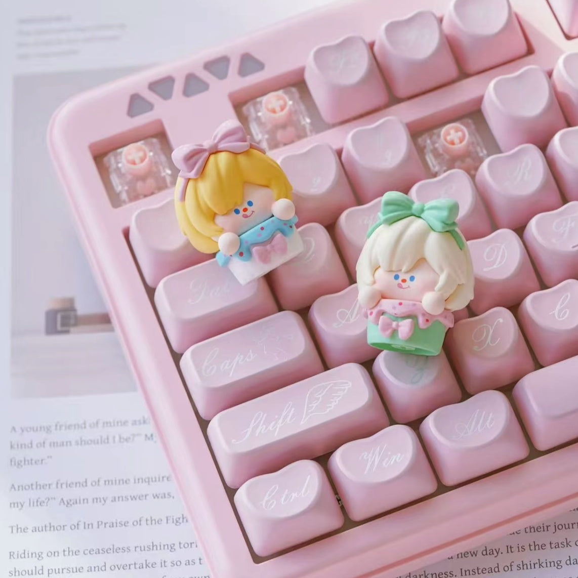 DiMieMie Rainbow Cacaron Series Keycap Figures