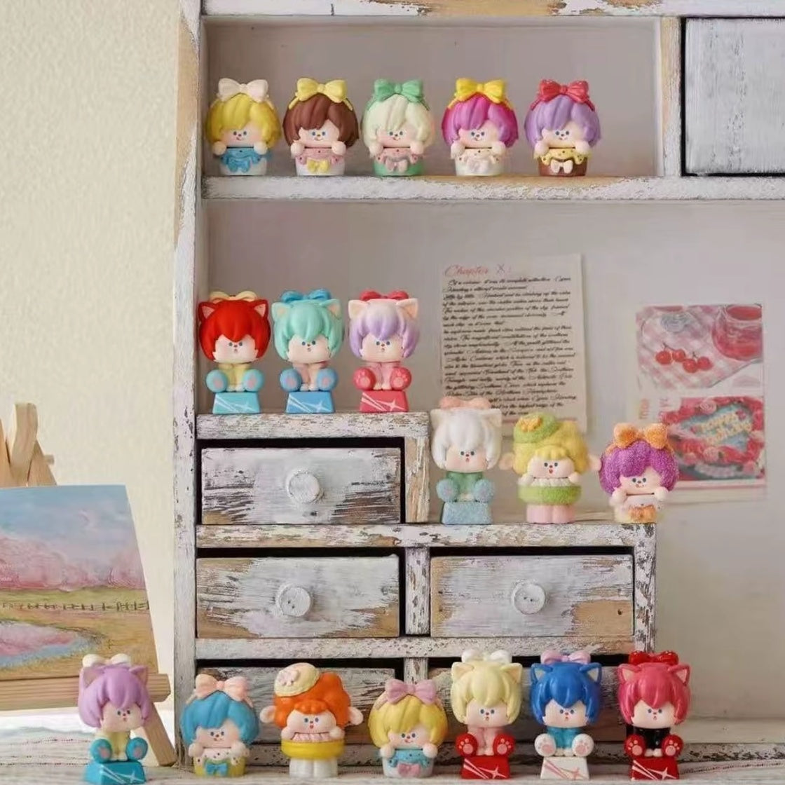 DiMieMie Rainbow Cacaron Series Keycap Figures