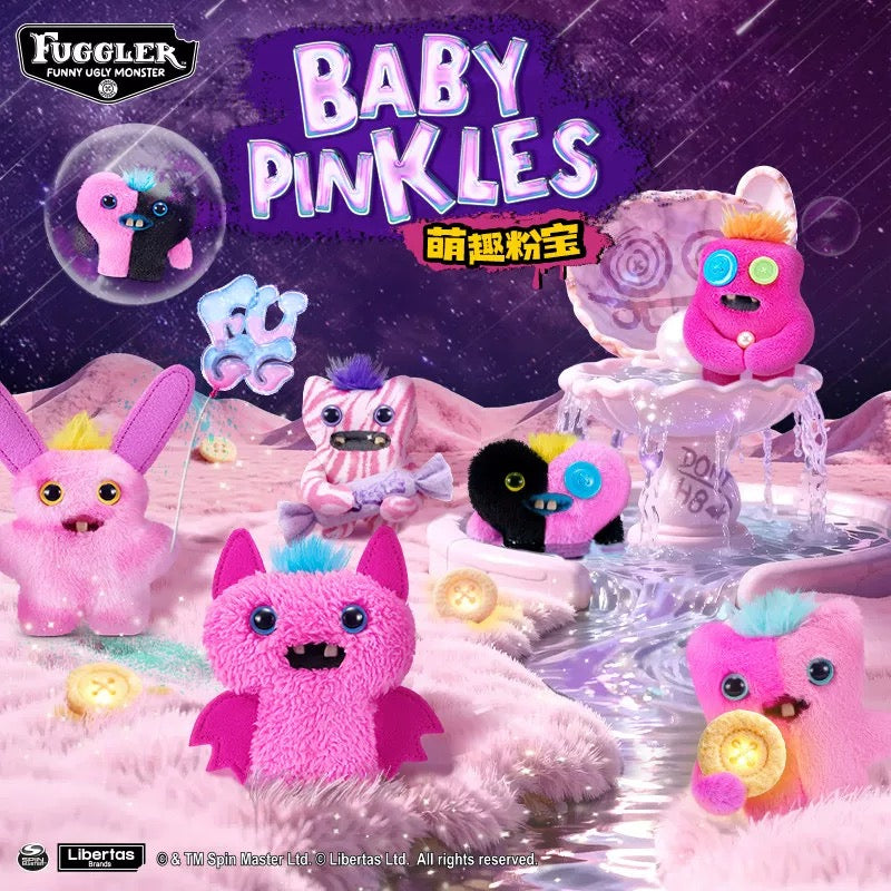 Fuggler Funny Ugly Monster Pink Baby Series Plush Key Chain Dolls