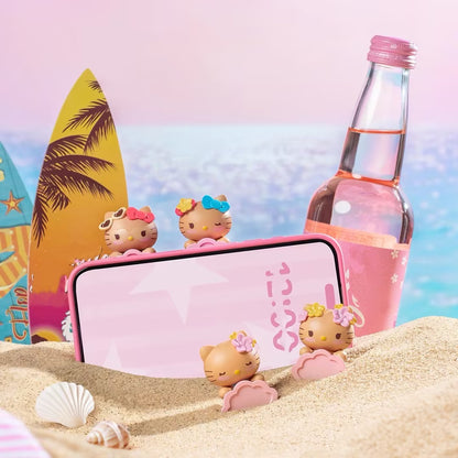 He-llo KT Beach Trip Lying Series  Mini Bean Figures