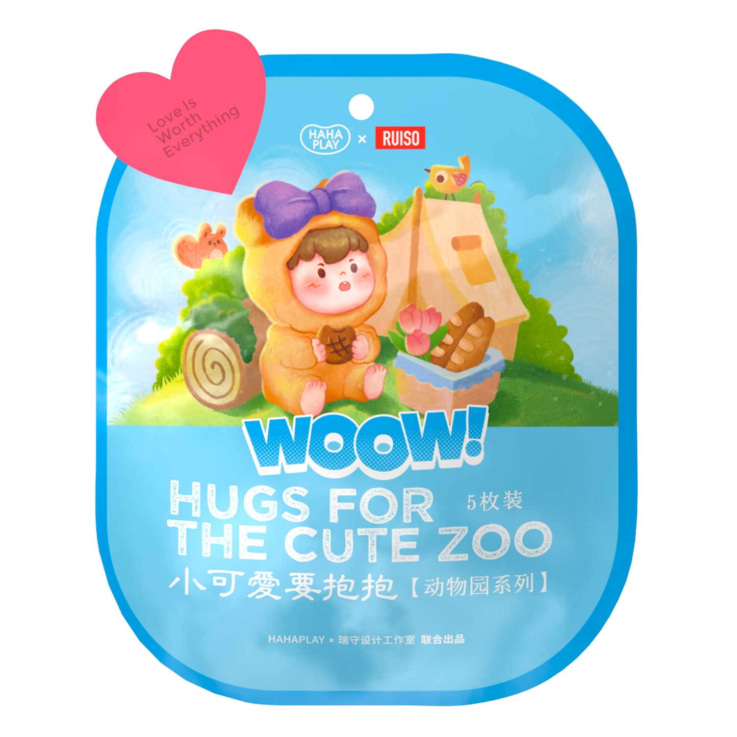 【SALE】WOOW Hugs For The Cute Zoo Series Mini Beans Figures