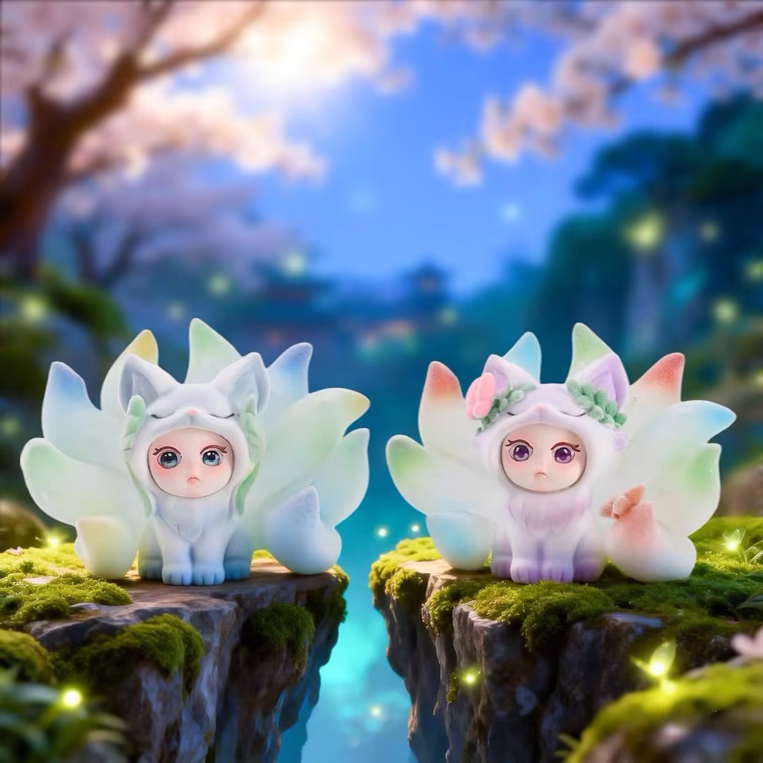 Floral Fluff Messenger Nine Tailed Fox Series Figures
