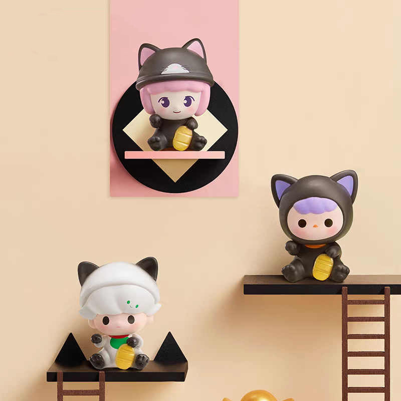 POP BEAN Lucky Cat Series PVC Figures