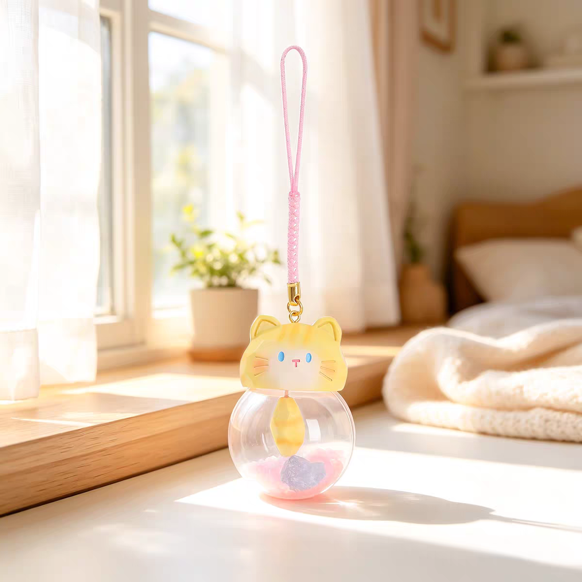 Little Meow Lucky Fragrance Ball Energy Crystal  Series pendant Figures