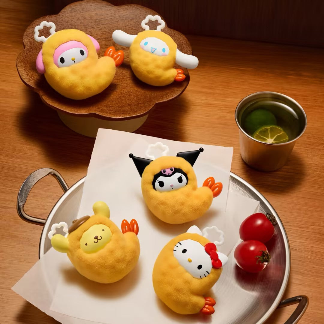 POP BEAN Sanrio characters Fried Shrimp Series Mini Bean Figures