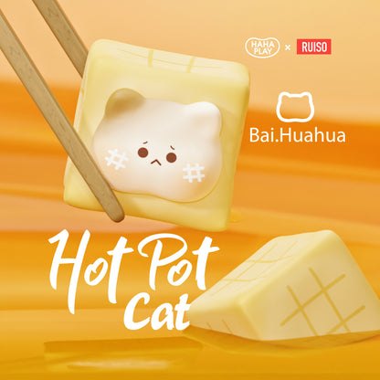 【BOGO】Bai.Huahua Hot Pot Cat Series Mini Beans Figures