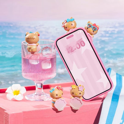 He-llo KT Beach Trip Lying Series  Mini Bean Figures