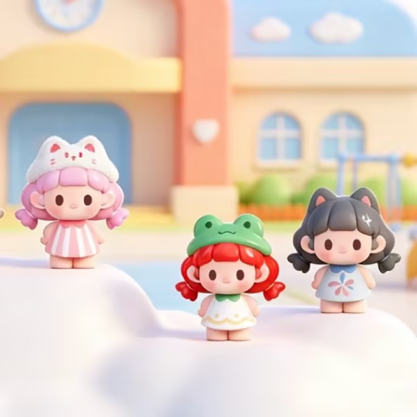 Ti-ti Cloud Kindergarten Series Mini Bean Figures