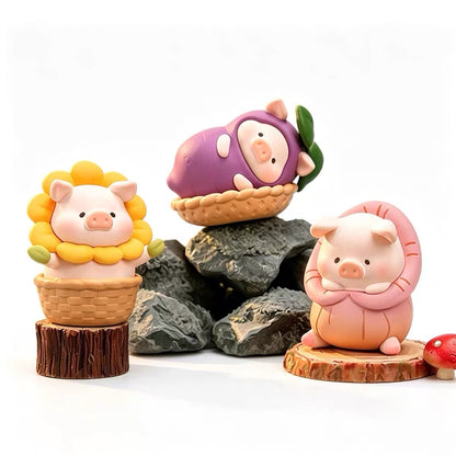 Lu-lu Pig Flower Room Series Mini Bean Figures